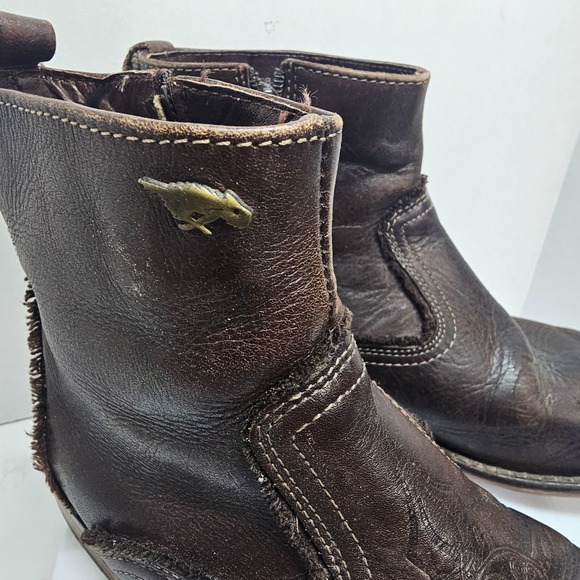 Rocket Dog Boots Men's Size 8 Ankle Side Zipper Brown Mirza - Picture 3 of 8